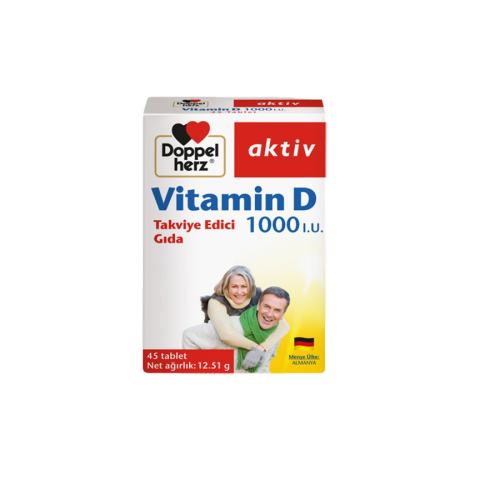 Doppelherz Vitamin D 1000 IU 45 Tablet - 1