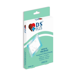 Ds Plus Şeffaf Su Geçirmez Yara Örtüsü 5x7,5 cm 10'lu
