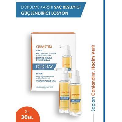 Ducray Creastim Lotion 2 x 30 ml - Saç Dökülmesine Karşı Bakım Losyonu - 1