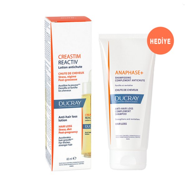 Ducray Creastim Reactiv 60 ml Anaphase Şampuan 100 ml Hediyeli - 1