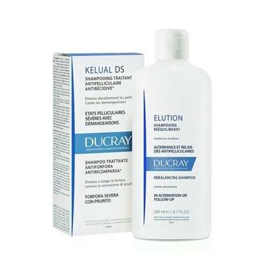 Ducray Kelual DS Şampuan 100 ml & Ducray Elution Şampuan 200 ml Kofre - 1