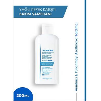 Ducray Squanorm Oily Dandruff Shampoo 200 ml - Yağlı Saçlar için - 1