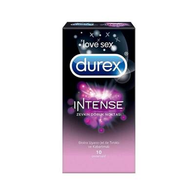Durex Intense Uyarıcı Prezervatif 10'lu - 1