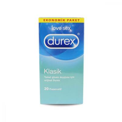 Durex Klasik Prezervatif 20'li Ekonomik Paket - 1