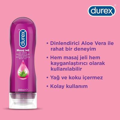 Durex Play 2 in 1 Masaj Jeli 200 ml (aleo vera) - 3