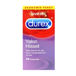 Durex Yakın Hisset Prezervatif 20 Adet