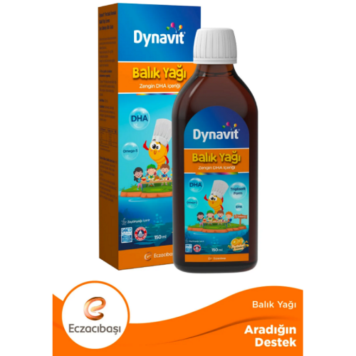 Dynavit Balık Yağı Şurubu Portakal Aromalı 150 ml - 1