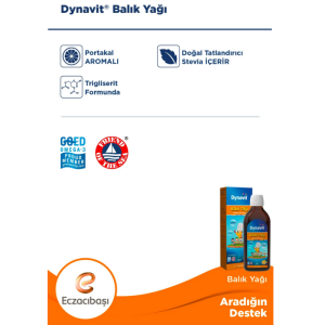 Dynavit Balık Yağı Şurubu Portakal Aromalı 150 ml - 5
