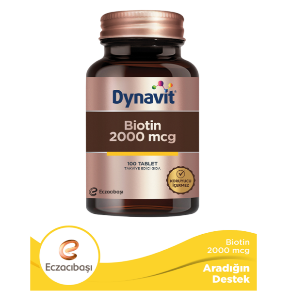 Dynavit Biotin 2000 mcg 100 Tablet - 1