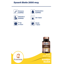 Dynavit Biotin 2000 mcg 100 Tablet - 4