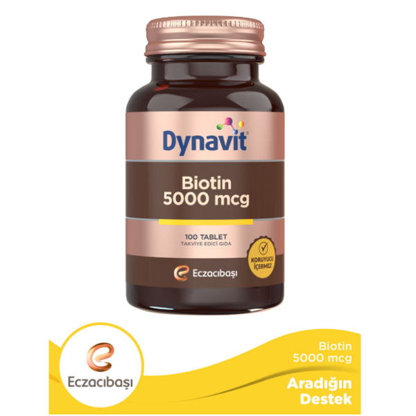 Dynavit Biotin 5000 mcg 100 Tablet - 1