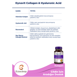 Dynavit Collagen Hyaluronic Acid 30 Tablet - 2