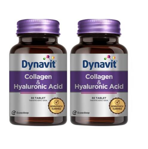 Dynavit Collagen Hyaluronic Acid 30 Tablet 2'li Paket - 1
