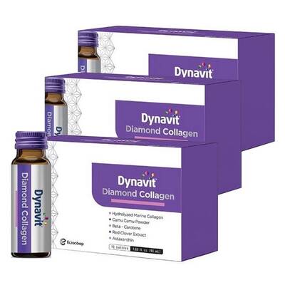 Dynavit Diamond Collagen 50 ml x 10 Şişe 3'lü Avantaj Paketi - 1