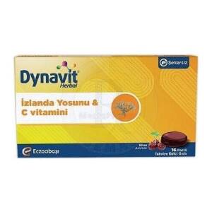 Dynavit Herbal Izlanda Yosunu & Vitamin C 16 Pastil - Dynavit