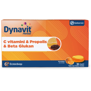 Dynavit Herbal Vitamin C & Propolis & Betaglukan 16 Pastil - 4