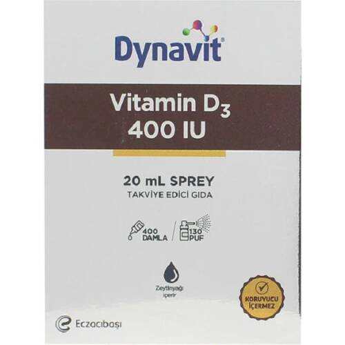 Dynavit Vitamin D3 400 IU Sprey 20 ml - 1