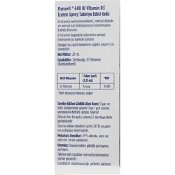 Dynavit Vitamin D3 600 Iu 20 ml Sprey - 3