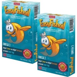 EasyFishoil Omega 3 Çiğnenebilir 30 Jel Tablet 2 Adet