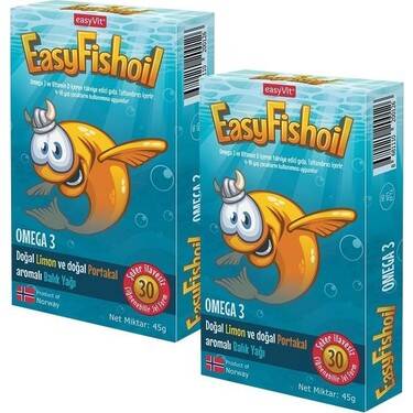 EasyFishoil Balık Yağı Çiğnenebilir Jel Tablet 2 Adet - 1