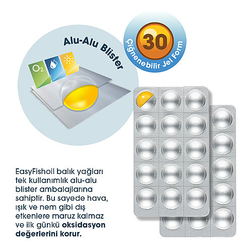 EasyFishoil Beta Glukan Karışık Meyve Aromalı 30 Jel Tablet - 3