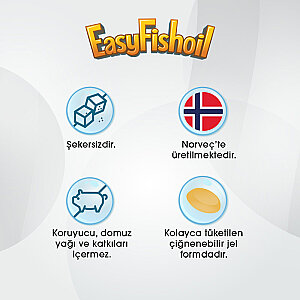 EasyFishoil Beta Glukan Karışık Meyve Aromalı 30 Jel Tablet - 4