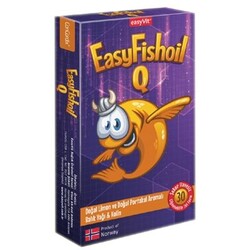 EasyFishoil Q Kids 30 Çiğneme Tableti - EasyVit