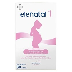 Elenatal 1 Multivitamin Mineral ve Metafolin İçeren Tablet