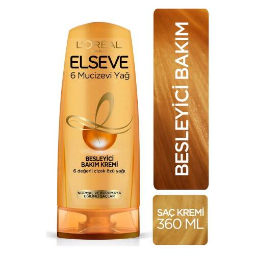 Elseve Besleyici Saç Bakım Kremi Mucizevi Yağlar 360 ml - 1