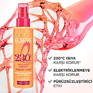Elseve Dream Long Isı Koruyucu & Pürüzsüzleştirici Sprey Serum 150 ml - 3