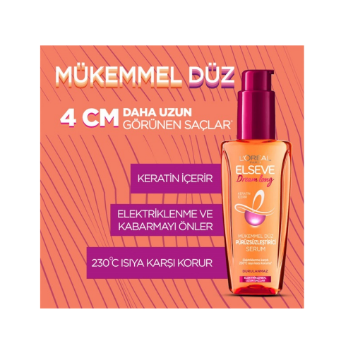 Elseve Dream Long Saç Serumu Mükemmel Düz Pürüzsüzleştirici 100 ml - 2