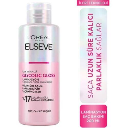 Elseve Glycolic Gloss Sülfatsız Durulanan Bakım 200 ml - 1