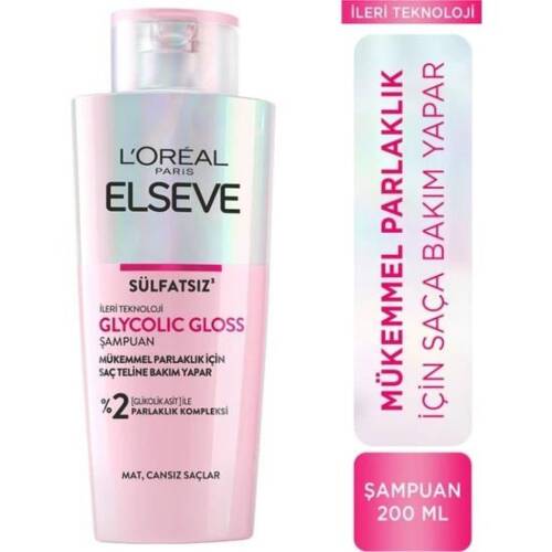 Elseve Glycolic Gloss Sülfatsız Şampuan 200 ml - 1