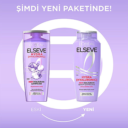Elseve Hydra Hyaluronic Nem Dolduran Şampuan 300 ml - 4
