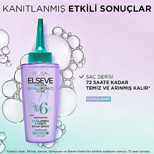 Elseve Hydra [Hyaluronic] Pure Salisilik Asit İçeren Yağlanma Karşıtı Peeling Etkili Saç Derisi Serumu 102 ml - 4