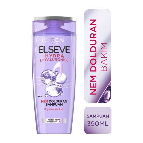 Elseve Hydra Nem Dolduran Şampuan 390 ml - 1