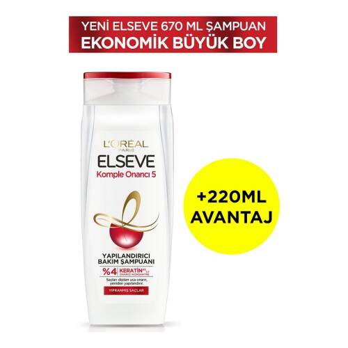 Elseve Komple Onarıcı 5 Şampuan 670 ml - 1