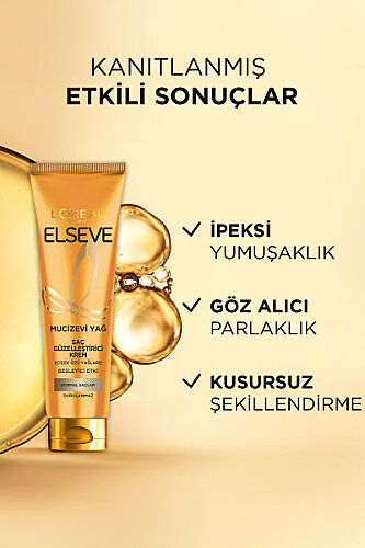 Elseve Mucizevi Yağ Saç Güzelleştirici Krem Tüm Saçlar İçin 150ml - 4