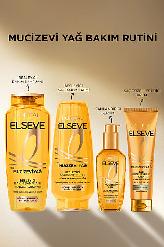 Elseve Mucizevi Yağ Saç Güzelleştirici Krem Tüm Saçlar İçin 150ml - 7