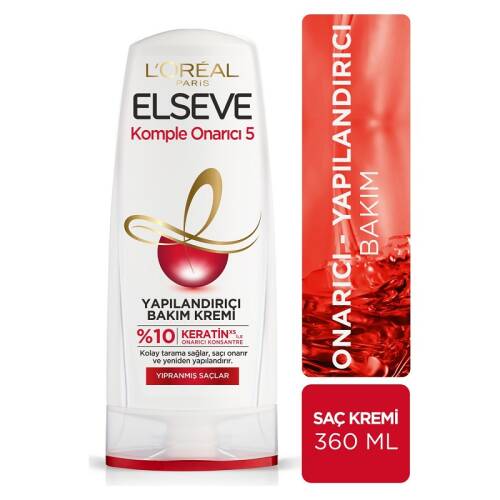 Elseve Saç Kremi Komple Onarıcı Yapılandırıcı Bakım 360 ml - 1