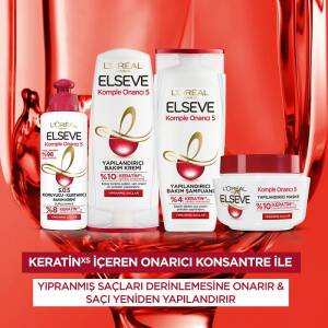 Elseve Saç Kremi Komple Onarıcı Yapılandırıcı Bakım 360 ml - 5