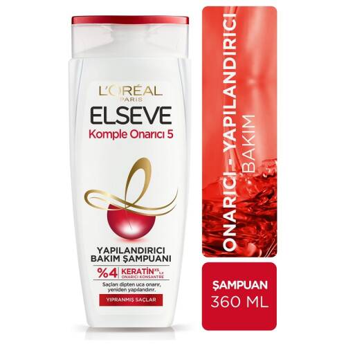 Elseve Şampuan Komple Onarıcı Yapılandırıcı Bakım Şampuanı 360 ml - 1
