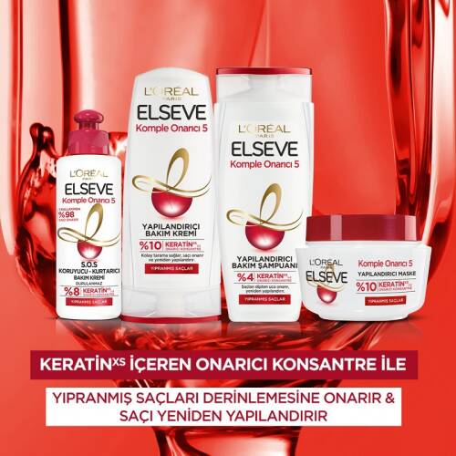 Elseve Şampuan Komple Onarıcı Yapılandırıcı Bakım Şampuanı 360 ml - 5