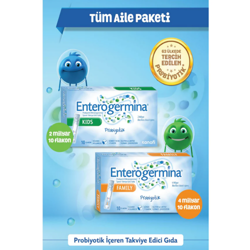 Enterogermina 2B 10 Flakon + 4B 10 Flakon - Tüm Aile Paketi - 1