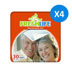 Freshlife 60x90 cm 30'lu 4 Paket Yatak Koruyucu Örtü