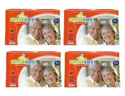 Freshlife Belbantlı Hasta Bezi Islaklık Göstergeli Large 30 Adet 4 paket - 1