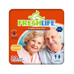 Freshlife Belbantlı Hasta Bezi Islaklık Göstergeli Small 30 Adet - Freshlife