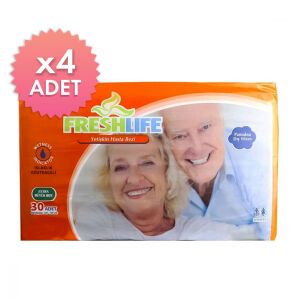 Freshlife Belbantlı Hasta Bezi Islaklık Göstergeli XL Extra Large 30 Adet 4 paket