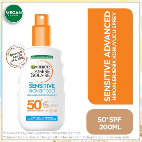 Garnier Ambre Solaire Sensitive Advanced SPF50+ Sunscreen 150 ml - 1