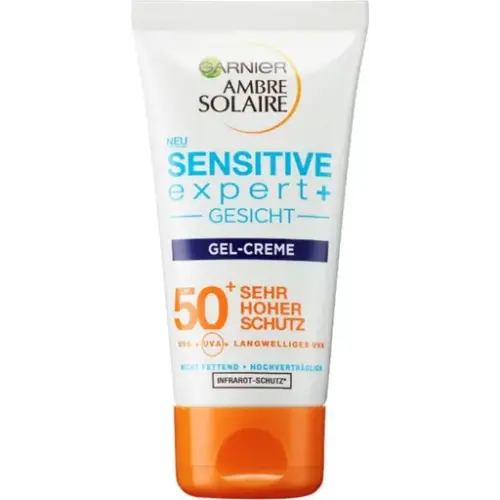 Garnier Ambre Solaire Sensitive Expert + Yüz Jel Kremi SPF50+ 50 ml - 1